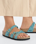 Birkenstock - Sandalen - Birkenstock Franca braided biscay bay