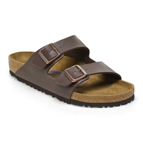 Birkenstock Arizona Weichbettung dark brown (Weite: breit)