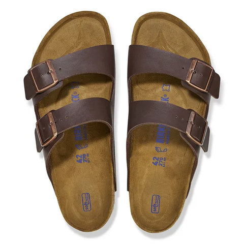 Birkenstock Arizona Weichbettung dark brown (Weite: breit)
