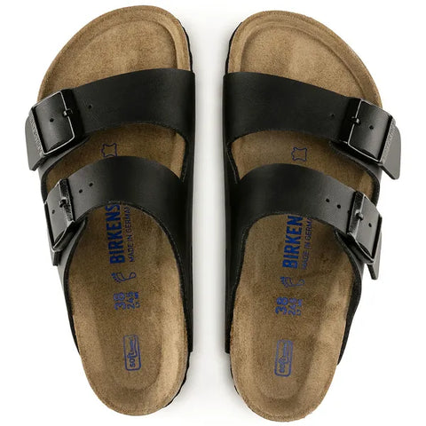 Birkenstock Arizona Weichbettung schwarz (Weite: breit)
