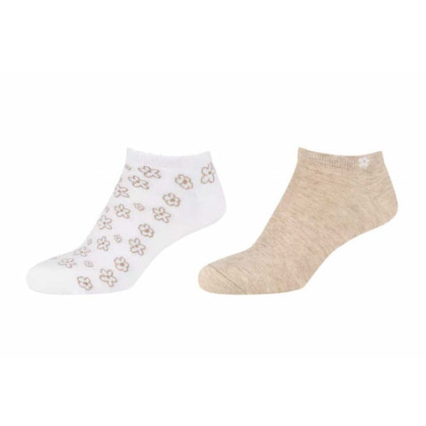 Camano - Socken - Camano silky feeling flowers Sneakersocken white