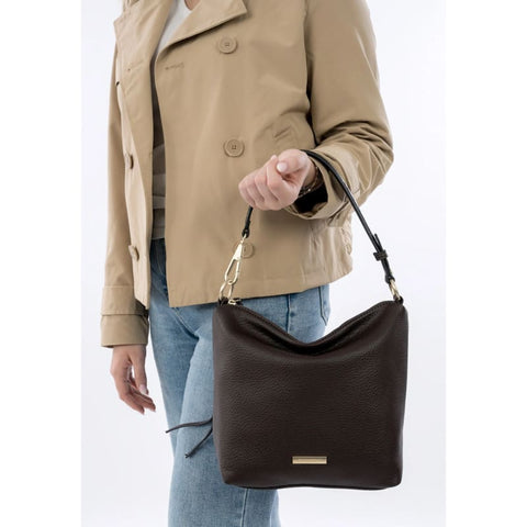 Emily&Noah - Beuteltaschen - Emily&Noah Beuteltasche Daniela mittel brown