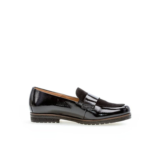 Gabor - Loafers - Gabor Slipper schwarz Lack