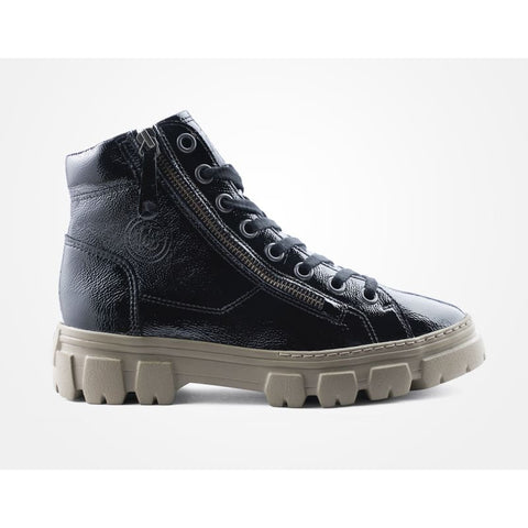 Paul Green - Sneakers high - Paul Green Super soft Hightop Knautschlack black