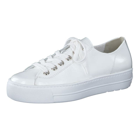 Paul Green - Sneakers Super soft Sneaker Knautschlack white