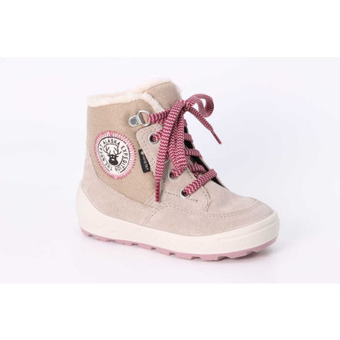 Superfit - Schnürboots - Superfit Groovy beige/rosa