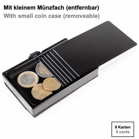 Slimpuro - Portemonnaies - ZNAP Kartenportemonnaie Vintage Leder braun